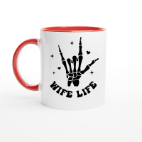 Product I Love My Husband front 2 Ceramic Mug with Color Inside