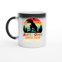 Product Awesome Since 2019 Three Rex Magic Ceramic Mug