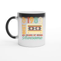 Product Best Of 1983 40 Years of Being Awesome Magic Ceramic Mug