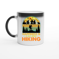 Product Happiness Is A Day Spent Hiking Magic Ceramic Mug