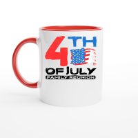 Product 4th of july family reunion Ceramic Mug with Color Inside