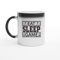 Product Eat Sleep Game (B) Magic Ceramic Mug