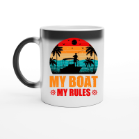 Product My Boat My Rules Fishing Lover Magic Ceramic Mug