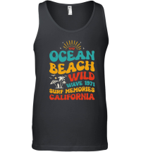 Product Ocean Beach Wild Wave 1971 Surf Memories California Unisex Tank Top