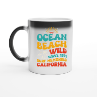 Product Ocean Beach Wild Wave 1971 Surf Memories California Magic Ceramic Mug