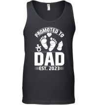Product Promoted to Dad Est 2023 Unisex Tank Top