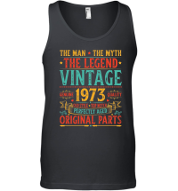 Product The Man The Myth The Legend Vintage 1973 Birthday Unisex Tank Top