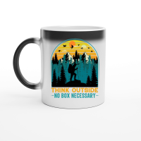 Product Think Outside No Box Necessary Hiking Magic Ceramic Mug