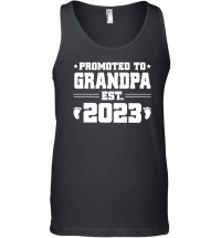 Product Promoted to Grandpa Est 2023 Unisex Tank Top