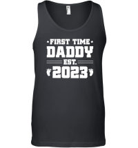 Product First Time Daddy Est 2023 Unisex Tank Top