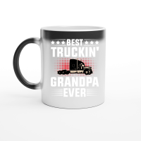 Product Best Truckin' Grandpa Ever Magic Ceramic Mug