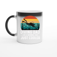 Product Diving Dad Like a Normal Dad Just Cooler Magic Ceramic Mug
