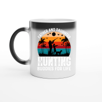 Product Father And Daughter Hunting Buddies For Life Magic Ceramic Mug