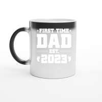 Product First Time Dad Est 2023 Magic Ceramic Mug