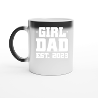 Product Girl Dad Est 2023 Magic Ceramic Mug
