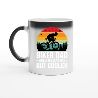 Product Biker Dad Like a Regular Dad But Cooler Magic Ceramic Mug