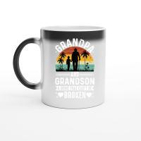 Product Grandpa And Grandson A Bond That Can't be Broken Magic Ceramic Mug