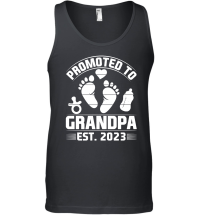 Product Promoted to Grandpa Est 2023 Unisex Tank Top