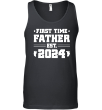 Product First Time Father Est 2024 Unisex Tank Top