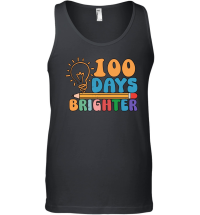 Product 100 Days Brighter Funny School Unisex Tank Top
