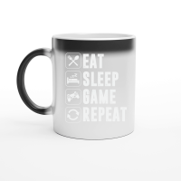 Product Eat Sleep Game Repeat Gaming Gamer Magic Ceramic Mug