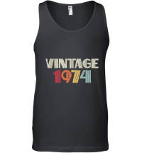 Product Vintage 1974 Birthday Unisex Tank Top