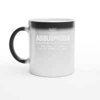 Product Abibliophobia Book Lover Reading Magic Ceramic Mug