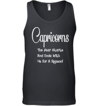 Product Capricorn The Year Starts And Ends Unisex Tank Top