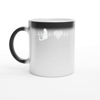 Product Cats Are My Lifeline Cat Heartbeat Magic Ceramic Mug