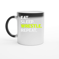Product Eat Sleep Wrestle Repeat Shirt Wrestling Magic Ceramic Mug