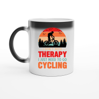 Product I Don't Need Therapy I Just Need To Go Cycling Magic Ceramic Mug