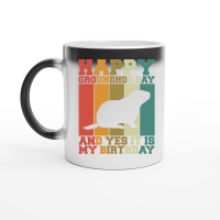 Product Happy Groundhog Day Birthday on 2nd February Retro Vintage T Shirt Magic Ceramic Mug