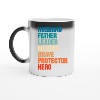 Product Husband Father Leader Funny Fathers Day Magic Ceramic Mug
