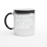 Product Mens Father Husband Meat Smoker Legend Grilling Dad Meat Smoking Magic Ceramic Mug