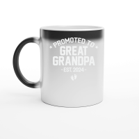 Product Promoted to Great Grandpa 2024 Magic Ceramic Mug