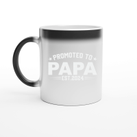 Product Promoted to papa est.2024 Magic Ceramic Mug