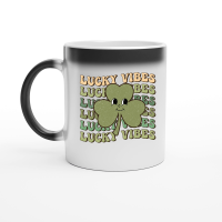 Product Retro St Patrick's Day lucky vibes Magic Ceramic Mug