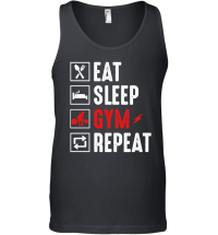 Product Eat Sleep Gym Repeat Unisex Tank Top