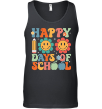 Product Retro Happy 100 Days of School Smiley Unisex Tank Top