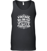 Product Vintage original 1981 quality limited edition aged to perfection Unisex Tank Top