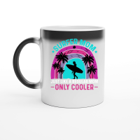 Product Surfer Mom Just Like a Regular Mom Only Cooler Magic Ceramic Mug