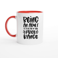 Product Being an adult is a bit out of my price range Ceramic Mug with Color Inside