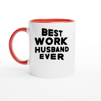 Product Best work husband ever Ceramic Mug with Color Inside