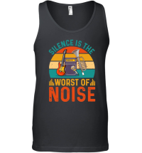 Product Silence is the Worst of Noise Music Unisex Tank Top