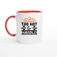 Product Too hot to handle 01 Ceramic Mug with Color Inside