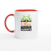 Product Wander Often, Wonder Always 01 Ceramic Mug with Color Inside