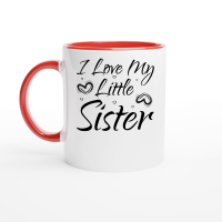 Product I Love My Little Sister Ceramic Mug with Color Inside