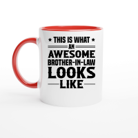 Product An Awesome Brother In Law Looks Like Ceramic Mug with Color Inside