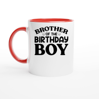Product Brother Of The Birthday Boy Ceramic Mug with Color Inside