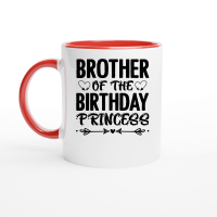 Product Brother Of The Birthday Princess Ceramic Mug with Color Inside